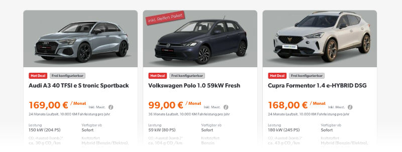 Mobile Leasing Angebote