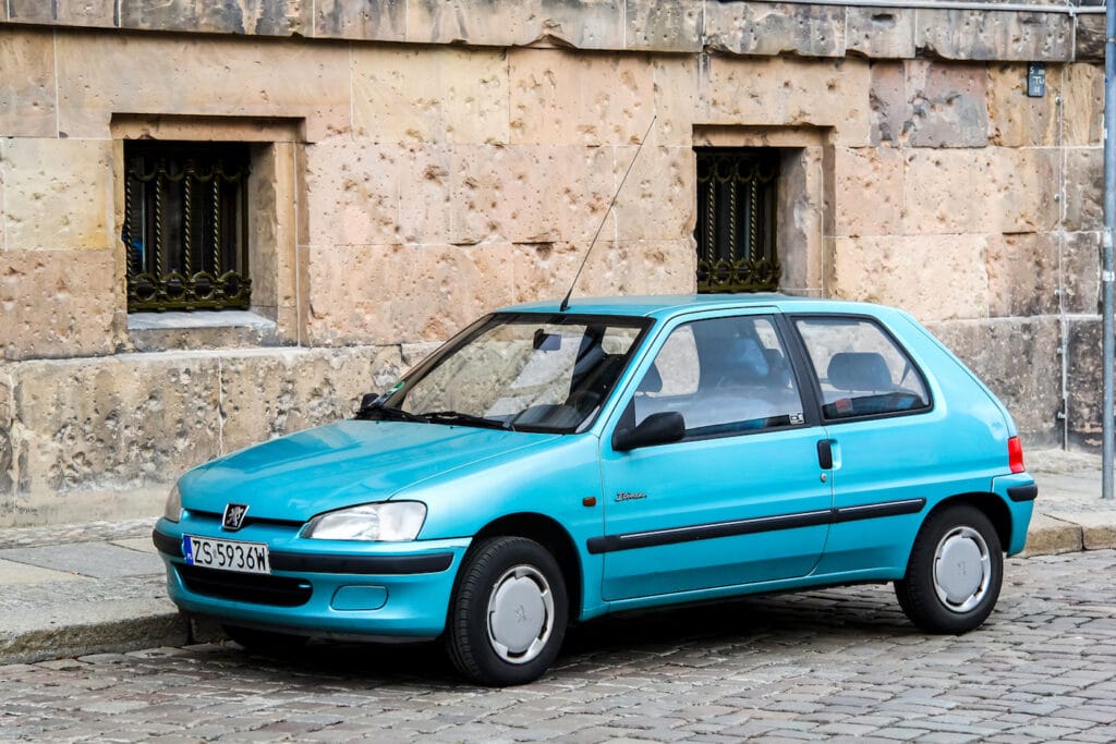 Ölwechsel beim Peugeot 106